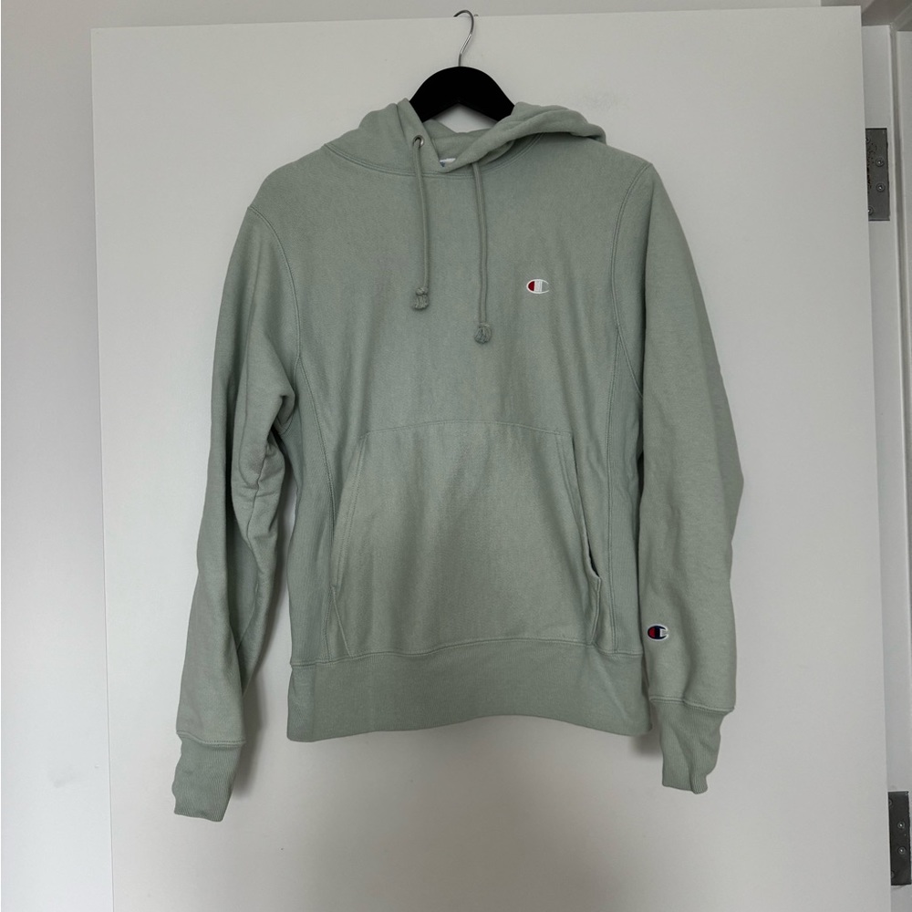 Champion Reverse Weave Light Green Hoodie